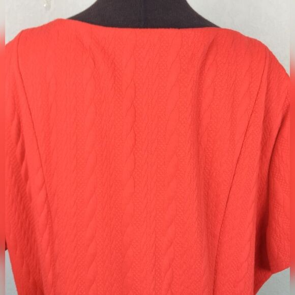 Torrid Textured Knit Skater Dress Red Size 6 - Picture 7 of 11